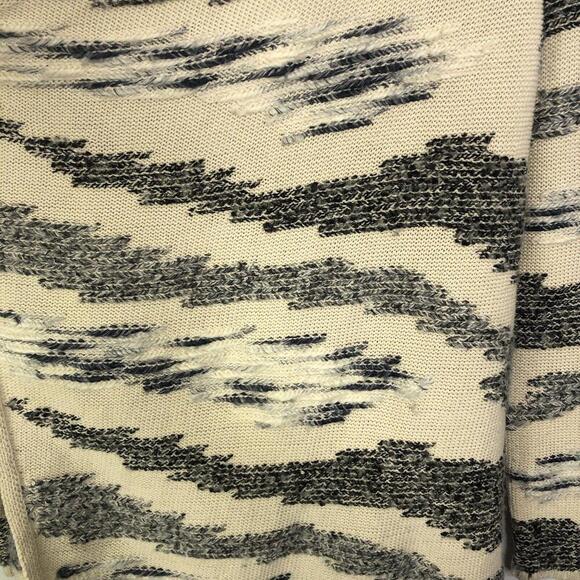 Lucky Brand Sweater Womens XS Soft Knit Waterfall Front Cardigan Neutral Wool - Picture 10 of 11